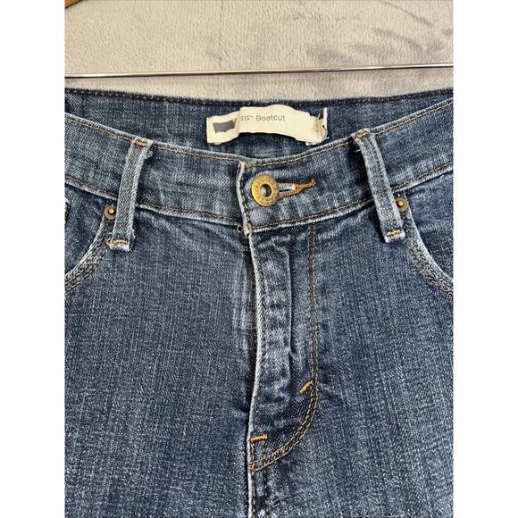 Levis Jeans Womens 8 Blue 515 Bootcut Stretch Denim 30" Inseam Embroidered - Picture 4 of 16